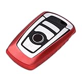 QBUC for BMW Key Fob Cover Protective Case, Soft TPU Anti-dust Protection Key Case Shell Keyless Remote Control Smart Car Key Protector for BMW 1/2/3/4/5/6/7 Series and X3 X4 M2 M3 M4 M5 M6(Red)