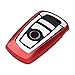 QBUC for BMW Key Fob Cover Protective Case, Soft TPU Anti-dust Protection Key Case Shell Keyless Remote Control Smart Car Key Protector for BMW 1/2/3/4/5/6/7 Series and X3 X4 M2 M3 M4 M5 M6(Red)