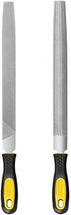 2Pcs Files Set 8 Inch Half Round and Fine Tooth File 45# Carbon Steel Hand Tools Woodworking Shaping Deburring