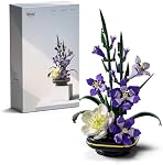 Nifeliz Gladiolus Set de fleur, modèle de fleur botanique Jouet pour adultes, Table de bureau et maison Décor, Cadeau inspiré de la nature pour les amoureux de plantes (478 PCS, NF10332)