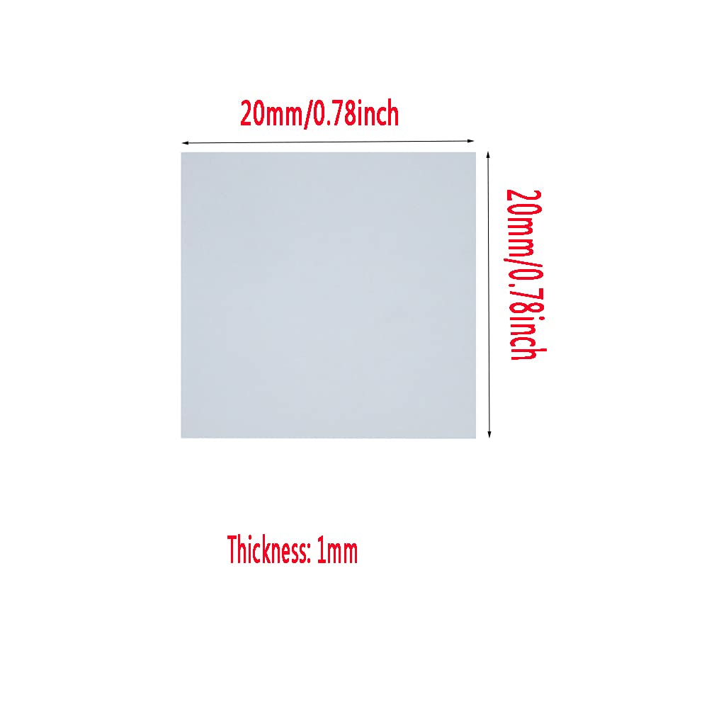 20Mmx20Mm Plaque de Substrat En Céramique D'Alumine 10Pcs/20Mm*20Mm*1Mm