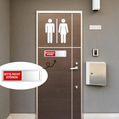 NOCHME Klopfen Bitte Nicht Stören Schild Schiebe Türschild Bitte Klopfen Oder Bitte Nicht Stören Magnetisch Klebe Acryl Klebeschild Türschilder Für Türen Büro