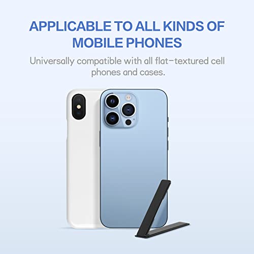 2 Pcs Foldable Cell Phone Kickstand For Desk,360°Rotation Adjustable Cellphone Ring Holder Finger Kickstand Compatible With Most Smartphones Tablets(Gun Black) #TOP3