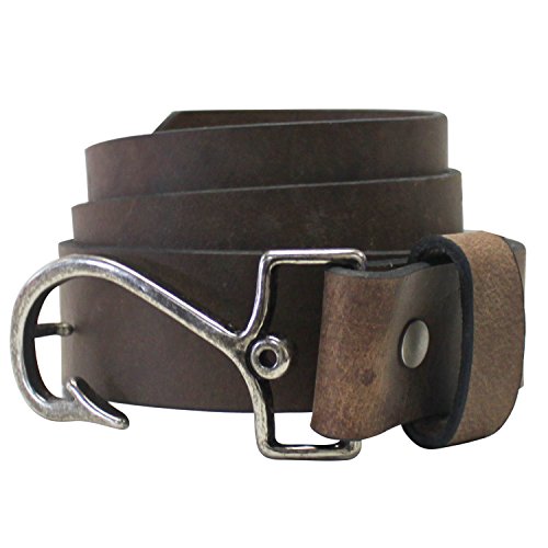 Bison Designs 779CHR 40 Cast Away Leather Belt, Brown, 40