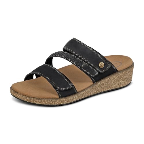 Orthofeet Carrie Leather Sandals