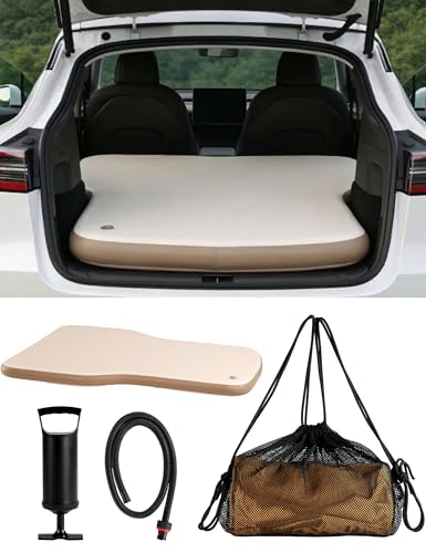 LOMOTIVE Inflatable Tesla Model Y Mattress with Pump & Storage Bag