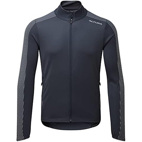 Altura Mens Nightvision Long Sleeve Thermal Reflective Cycling Jersey - Navy - XX-Large Cover