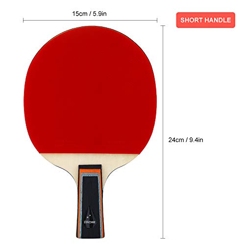 Raquete de Bola, Romacci Raquete de tênis de mesa 2 estrelas de pingue-pongue taco de tênis de mesa