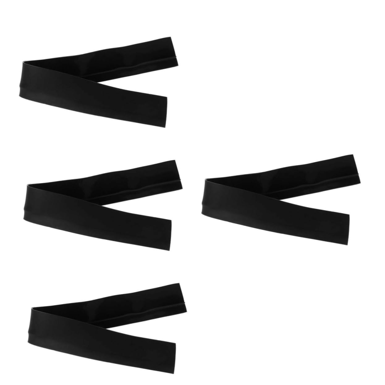 Couvercle d'écart de poêle en silicone noir NUOBESTY pour cuisine, lot de 4