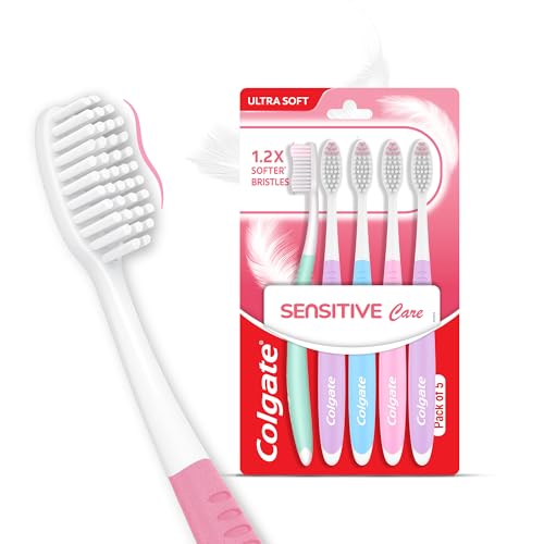 Colgate Gentle Sensitive Care Ultra Soft Bristles Toothbrush - 5Pcs Colgate Gentle Sensitive Care Ultra Soft Bristles Toothbrush - 5Pcs