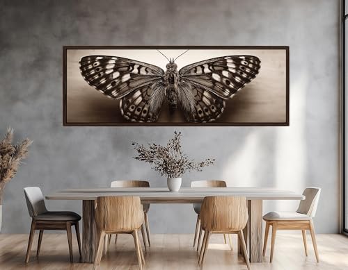 Peinture sur toile de papillons TONGYINLI pour habiller un mur vide sans cadre apparent lourd