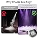 Low Lying Fog Machine, 1500W Dry Ice Fog Machine Fog Chiller Ground Fogger Outdoor and Indoor w/Remote and Wired Controller for Dance Floor Halloween Wedding Party Stage Effect