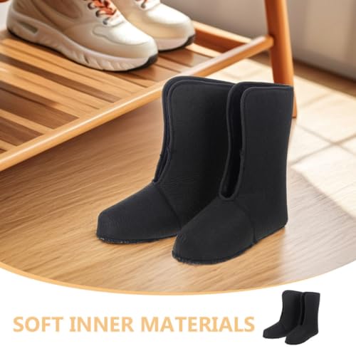 SUPVOX 1 Pair Warm Boot Liners for Men: Soft Insulated Shoe Liners for Winter Snow Boots - Ideal for Walking and Hiking 5