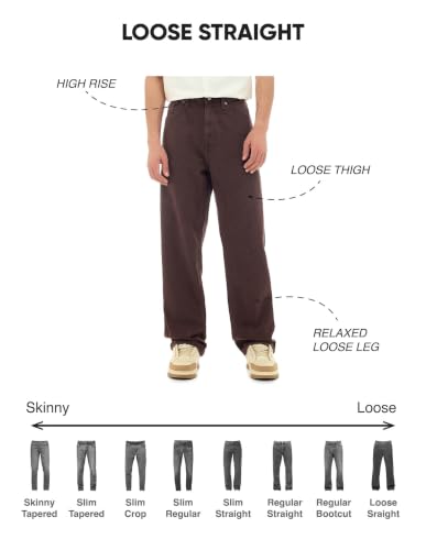 Image of Flying Machine Men's Mid Rise Cobain Loose Fit Jeans