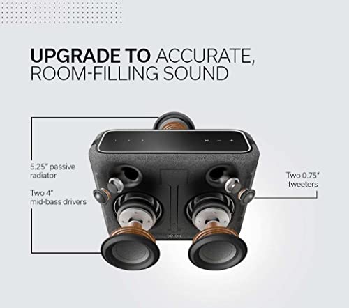 Denon Alto-falante sem fio Home 250 (modelo 2020), HEOS embutido, Alexa integrada, AirPlay 2 e Bluet