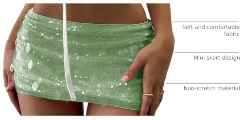 Image of Floerns Women's Sequin Low Waist Mini Skorts Night Out Skirt Shorts