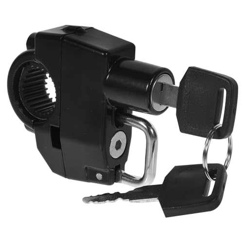 ROMISBABA Candado de Casco para Moto y Bicicleta Resistente Seguro y Fijación Estable Antirrobo para Cascos de Gran Protección Fiable