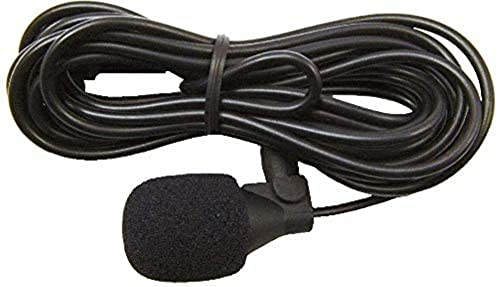 Jensen JMICHFP Omnidirectional Microphone, 12ft. Cable Length, Locking Connector, Visor Clip and 3M Adhesive Pad Included, Works with all JENSEN Heavy Duty Bluetooth Radios