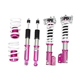 Godspeed MSS0219-C MonoSS Coil-overs Suspensions Kit for #Ford Mustang 1987-93, 16 Levels Damping, Ride Height Adjustable