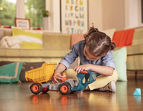 Battat - Dump Truck With Working Movable Parts And 1 Driver – Construction Vehicle Toy Trucks For Toddlers 18M+ #TOP4