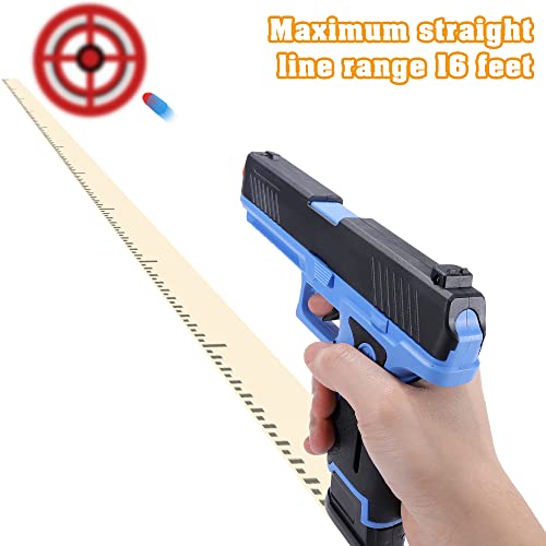 Hitsong Toy Blaster, Soft Bullet Toy Pistol, Empty Shell Ejecting, Nylon, Education Toy Mode For Boys And Girls Age 8+, Gift For Birthdays Holidays Christmas (Blue) #TOP4