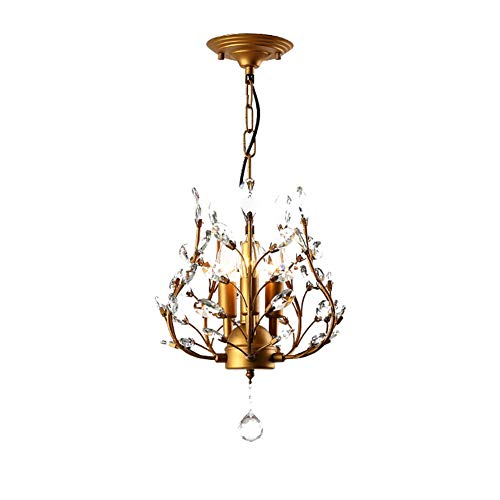 Lustre en cristal style ferme plafonnier cage noire salon chambre