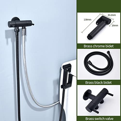 Robinet de salle de bain froid avec kit de pulvérisateur de bidet à main - 5
