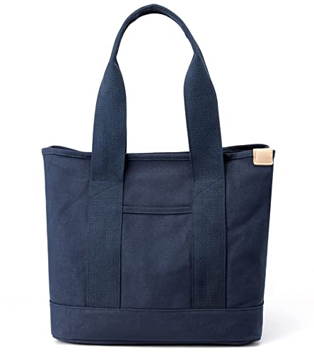 zhongningyifeng Bolso de mano de lona para mujer, estilo informal, con asa superior, gran capacidad, para el trabajo, viajes