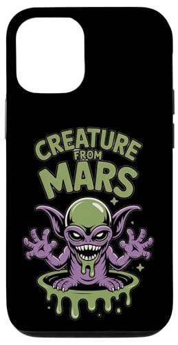 Creature From Mars �ʔ����G�C���A������f�U�C�� �q���p �X�}�z�P�[�X iPhone 12/12 Pro �p