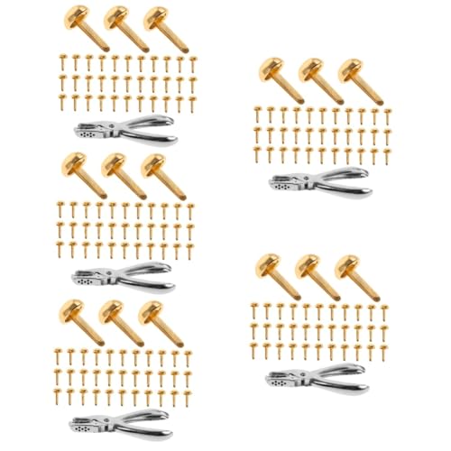 Housoutil 1 Set Decorative Brads for DIY Crafts Fasteners Easy to Install Durable and Scratch Resistant for Clothing and Home Decor