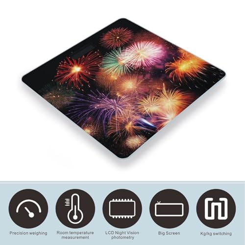 Báscula de baño digital con vidrio templado y pantalla LCD miniatura 3