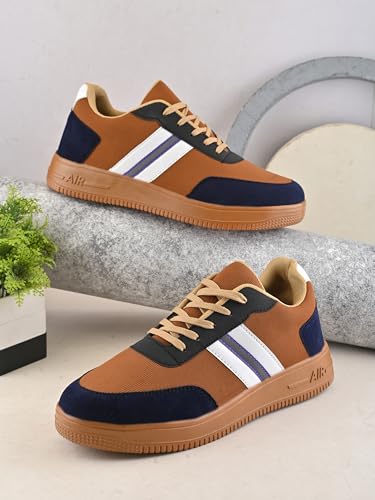 Image of Centrino Men's Sneakers | Cushioned Insole Comfortable Shoes | Trendy & Stylish Modern Sneakers | Durable Lightweight Sole Casual Walking Footwear (8184)