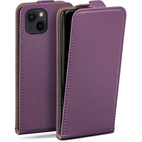 Coque de protection pour Apple iPhone 14 Plus étui à rabat violet chic