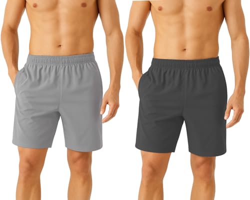 Image of NINQ Workout Half Pant for Man | Gym Shorts for Men with Drawstring Waist & 2 Zipper Pockets | Stylish Lightweight Shorts Pant for Men Sports
