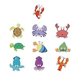 Beaupretty 浴槽用滑り止めステッカー 10枚セット 防水粘着 浴室装飾 漫画デザイン 用バスルーム対策