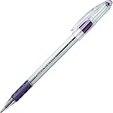 R.S.V.P. Stick Ballpoint Pen, Violet Ink, Fine, 0.70 mm, 12/Pack