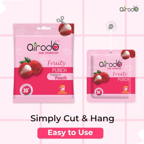 Image of Airodo Automatic Air Freshener Automizer Refill (Lemon & Orange 235ml) + Pocket Gel Mix - 30g (Assorted Magic Rose, Fruity Punch, Floral)| For Home & Office | Long Lasting Fragrance