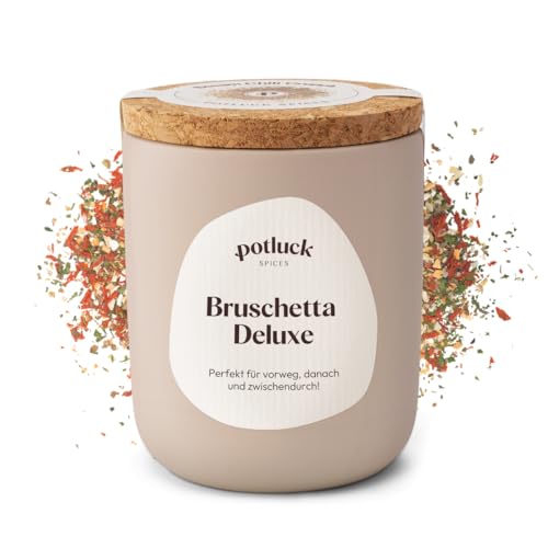 POTLUCK | Bruschetta Deluxe | Gewürzmischung im Keramiktopf | 60g | Vegan,...