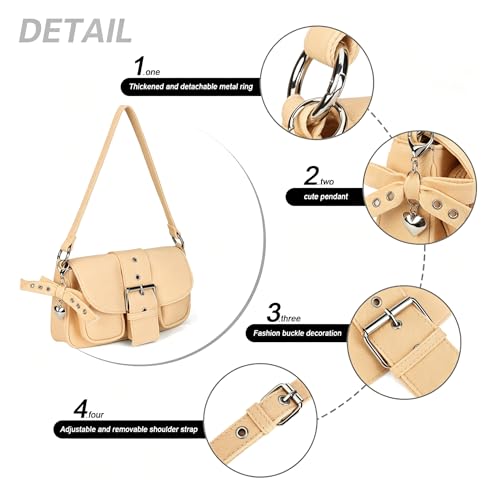Image of Denim Crossbody Bags for Women,Blue Jean Hobo Shoulder Bag,Denim Messenger Bag