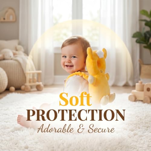 Image of Baby Head Protector Backpack - Soft & Lightweight Head Protection Pillow for Bebe Walking and Crawling(Lamb)