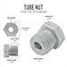 4LIFETIMELINES Steel Tube Nut, 3/16 (1/2-20 Inverted), 10/bag