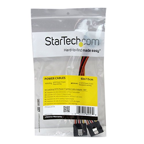 Câble répartiteur en Y d'alimentation SATA StarTech.com avec verrous - 2