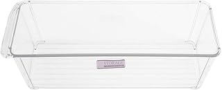 Scatola per frigorifero - Scaffale per cella frigorifera Scivolo Trasparente per cucina in plastica Contenitore per risparmiare spazio per alimenti, bevande e condimenti(6137-大)