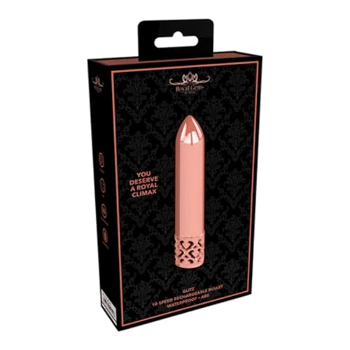 Vibromasseur de poche rechargeable rose gold pour le voyage