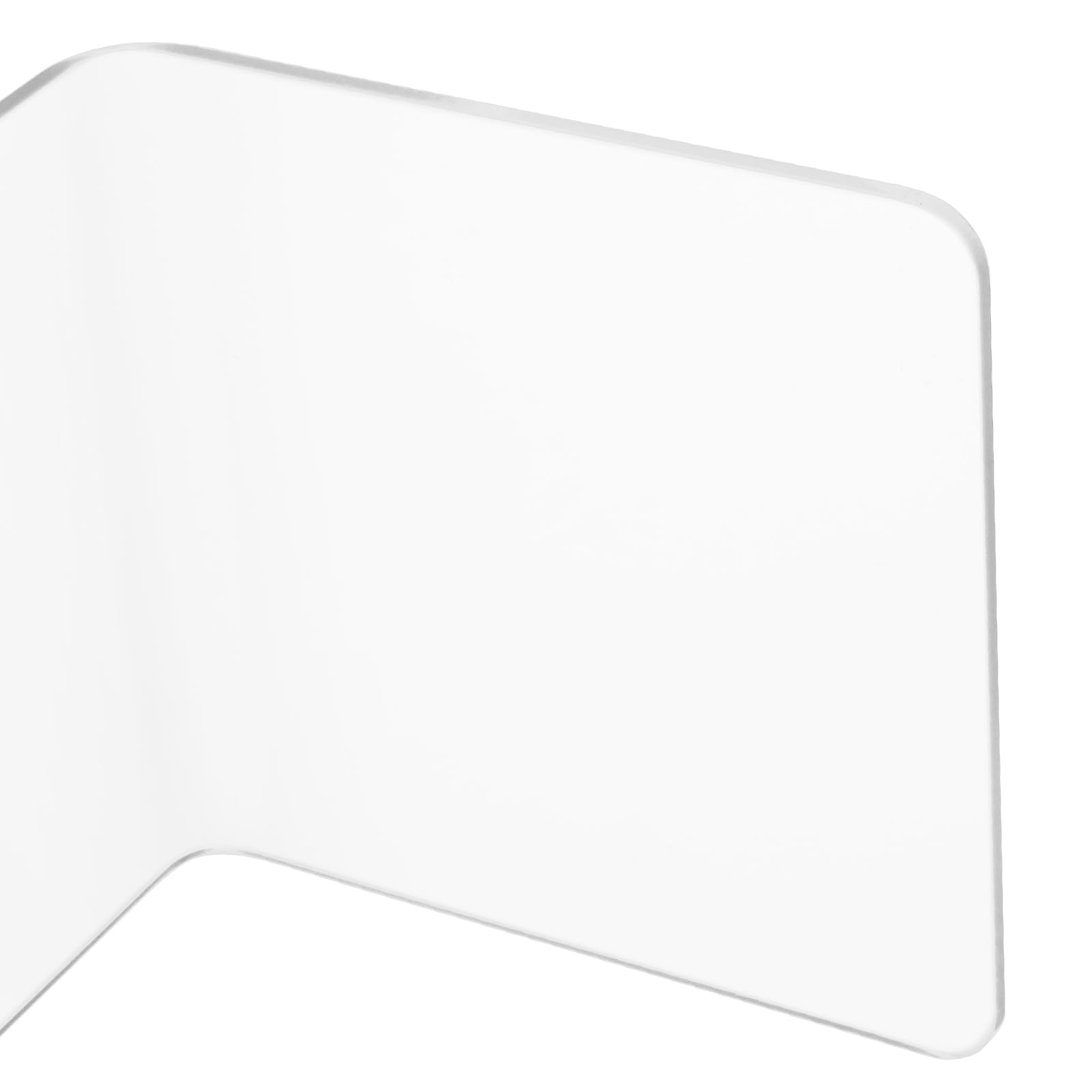 SINJEUN 8 Pack Clear Acrylic Bookends, 10x10x13cm Small Bookends Shelves - Image 3