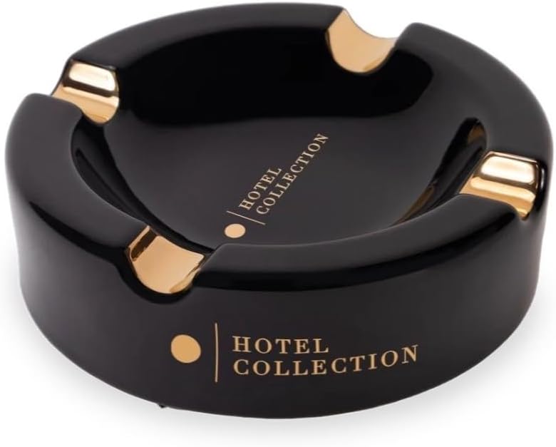 Hotel Collection Premium Limited Edition Ceramic Cigar Ashtray for Outdoor, Patio, Outside, and Indoor Use Luxury Cigar Ashtray Accessory for Men and Women Enthusiasts