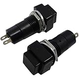 モーメンタリ 押しボタンスイッチ 黒 2個入 ＜swp-083＞