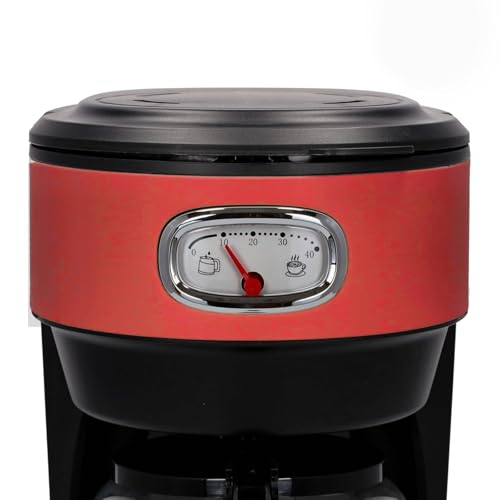 Westinghouse Retro-Kaffeemaschine, Filterkaffee, wiederverwendbarer Filter, 1,25 L, 10 Tassen, 1000 W, rot – Bild 3