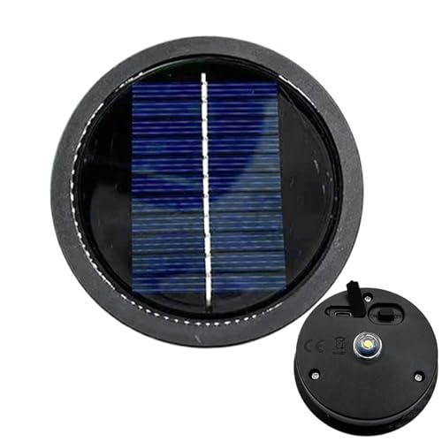 Recambio Para Luces Solares,Tapas Superiores Solares De Recambio Impermeables - Accesorios de Luz Solar Duradera 600mAh Brillante para Jardín Patio Senda Noche