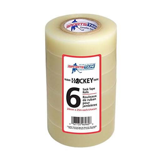 SportsTape Hockey-Tape, Multipack, transparent, 6 Rollen